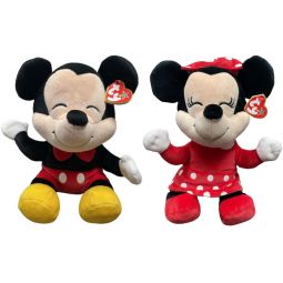 TY Beanie Buddies - Disney - MICKEY & MINNIE MOUSE SET OF 2 [2023](Soft Body - 12 inch)