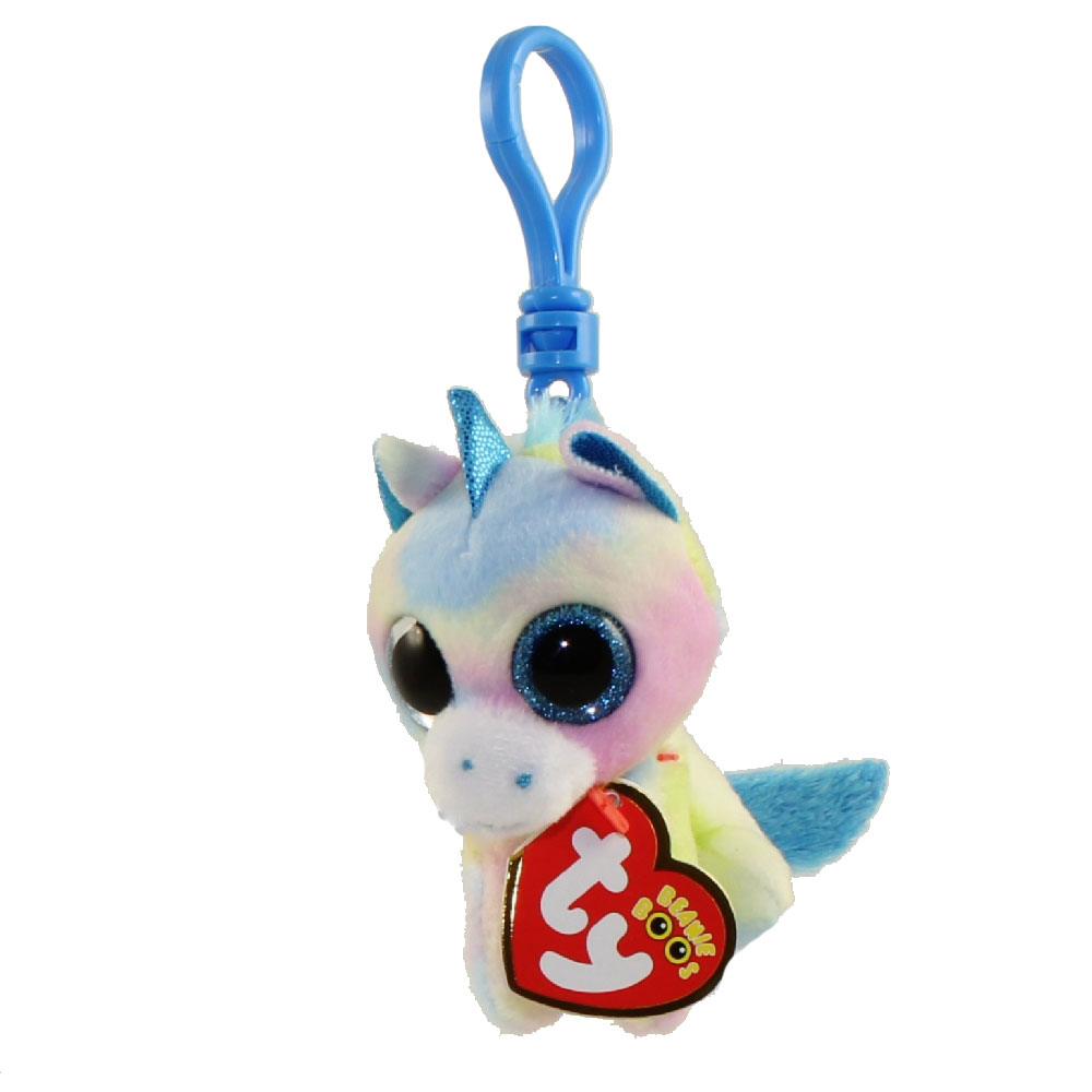 TY Beanie Boos - BLITZ the Unicorn (Glitter Eyes) (Plastic Key Clip)