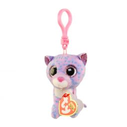 TY Beanie Boos - CASSIDY the Speckled Cat (Glitter Eyes)(Key Clip - 3 inch)