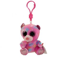 TY Beanie Boos - FRANKY the Bear (Glitter Eyes) (Plastic Key Clip)
