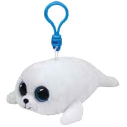 TY Beanie Boos - ICY  the White Seal (Glitter Eyes) (Plastic Key Clip)