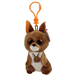 TY Beanie Boos - KIPPER the Kangaroo (Glitter Eyes) (Plastic Key Clip)