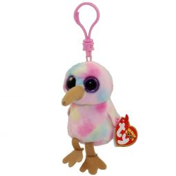 TY Beanie Boos - KIWI the Bird (Glitter Eyes) (Plastic Key Clip)