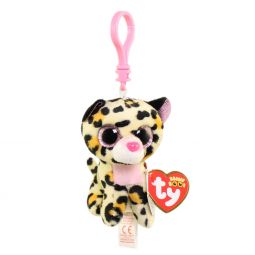 TY Beanie Boos - LIVVIE the Leopard (Glitter Eyes)(Key Clip - 3 inch)