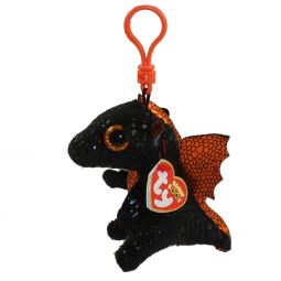 TY Beanie Boos - MERLIN the Dragon (Glitter Eyes)(Plastic Key Clip - 3 inch) *Exclusive*