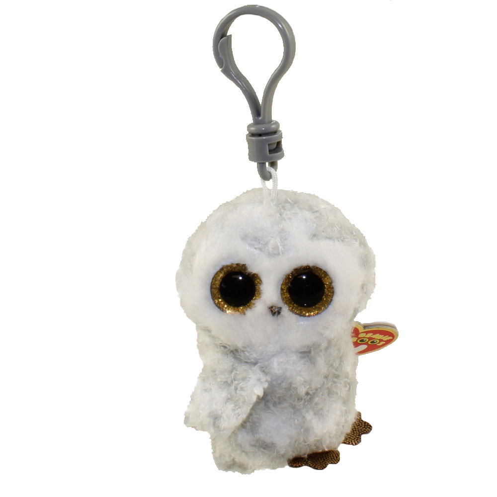 TY Beanie Boos - OWLETTE the Owl (Glitter Eyes) (Plastic Key Clip)