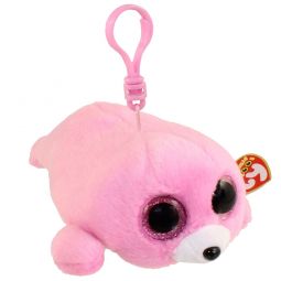 TY Beanie Boos - PIERRE the Seal (Glitter Eyes) (Plastic Key Clip)