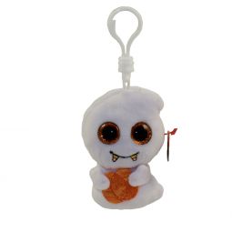 TY Beanie Boos - SCREAM the Ghost (Glitter Eyes) (Plastic Key Clip)