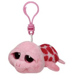 TY Beanie Boos - SHELLBY the Pink Turtle (Glitter Eyes) (Plastic Key Clip - 3 inch)