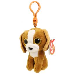 TY Beanie Boos - TALA the Brown Dog (Glitter Eyes) (Plastic Key Clip)