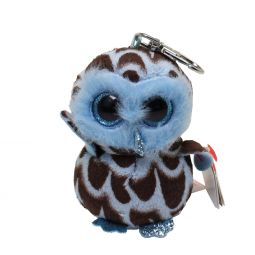 TY Beanie Boos - YAGO the Owl (Glitter Eyes)(Metal Key Clip Version)