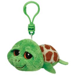TY Beanie Boos - ZIPPY the Green Turtle (Glitter Eyes) (Plastic Key Clip - 3 inch)