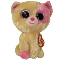 TY Beanie Boos - ANABELLE the Pink & Cream Cat (Glitter Eyes) (Regular Size - 6.5 inch) (Limited Ex