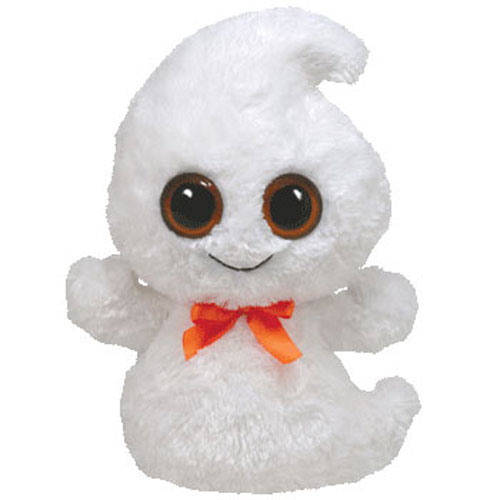 TY Beanie Boos - GHOSTY the Ghost (Solid Eye Color) (Medium Size - 9 inch) Rare!
