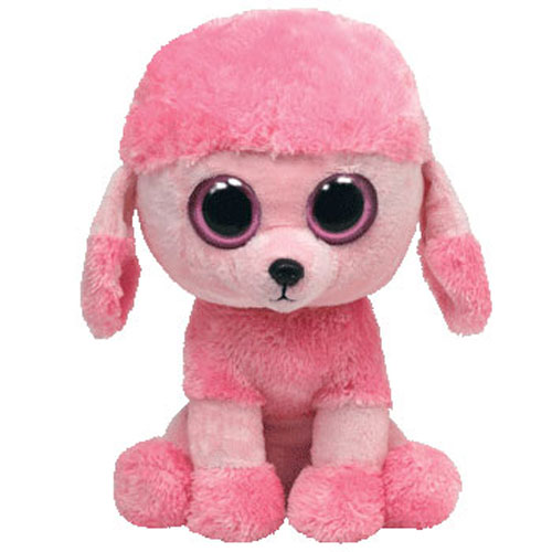 TY Beanie Boos - PRINCESS the Pink Poodle (Solid Eye Color) (Medium Size - 9 inch)