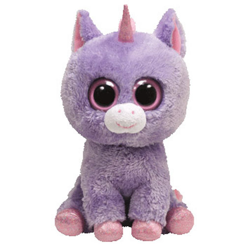 TY Beanie Boos - RAINBOW the Unicorn (Solid Eye Color) (Medium Size - 9 inch)