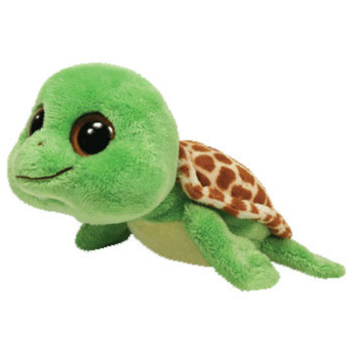 TY Beanie Boos - SANDY the Turtle (Solid Eye Color) (Flipper Feet) (Medium Size - 9 inch)