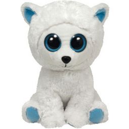TY Beanie Boos - TUNDRA the Polar Bear (Solid Eye Color) (Medium Size - 9 inch)