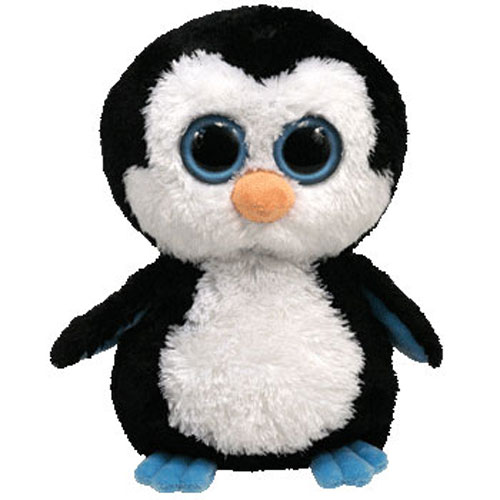 TY Beanie Boos - WADDLES the Penguin (Solid Eye Color) (Medium Size - 9 inch)