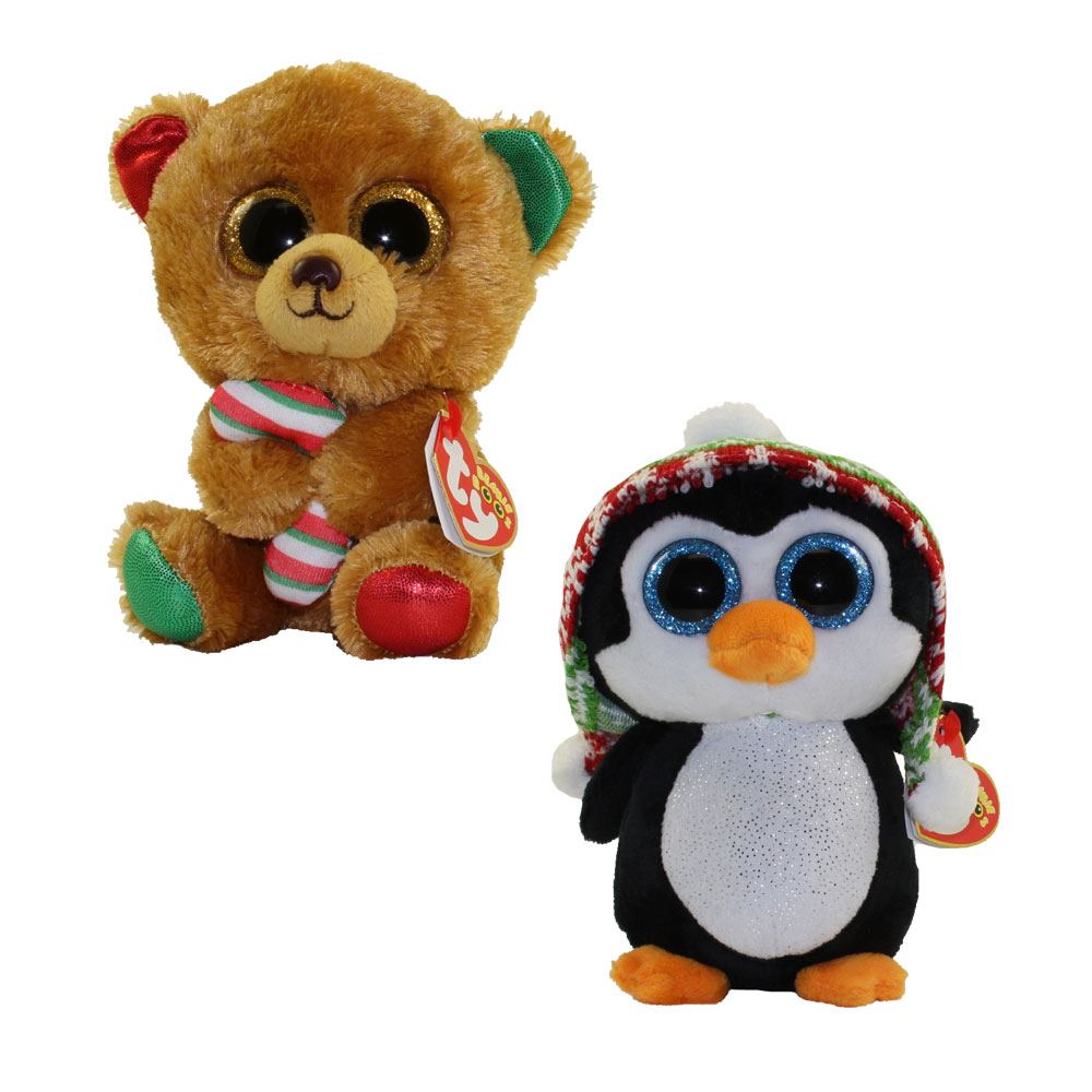 TY Beanie Boos- SET of 2 Christmas 2017 Releases (6 inch) (Bella & Penelope)