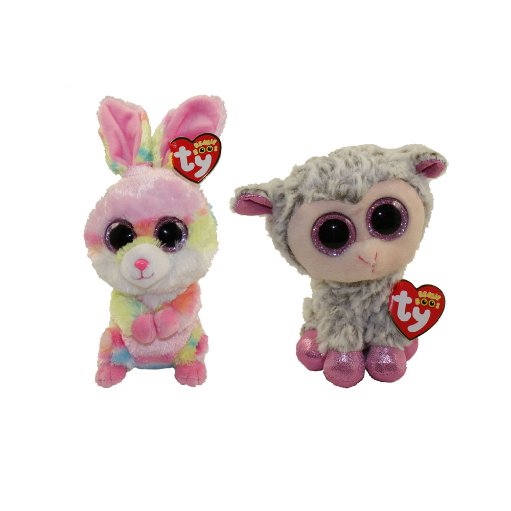 TY Beanie Boos - SET of 2 Easter 2018 Releases (6 inch) (Lollipop & Dixie)