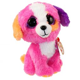 TY Beanie Boos - AUSTIN the Multicolored Dog (Glitter Eyes)(Regular Size - 6 inch) *Limited Excl.*