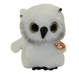 TY Beanie Boos - AUSTIN the White Owl (Glitter Eyes) (Regular Size - 6 inch)