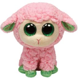 TY Beanie Boos - BABS the Pink Lamb (Glitter Eyes) (Regular Size - 6 inch)