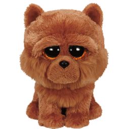 TY Beanie Boos - BARLEY the Brown Chow (Glitter Eyes) (Regular Size - 6 inch)