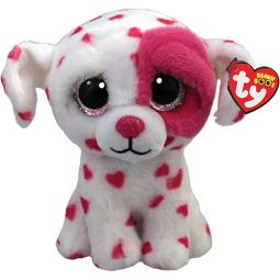 TY Beanie Boos - BEAU the Valentine's Puppy Dog (Glitter Eyes)(Regular Size - 6 inch)