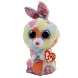 TY Beanie Boos - BLOOMY the Rainbow Bunny (Glitter Eyes)(Regular Size - 6 inch)