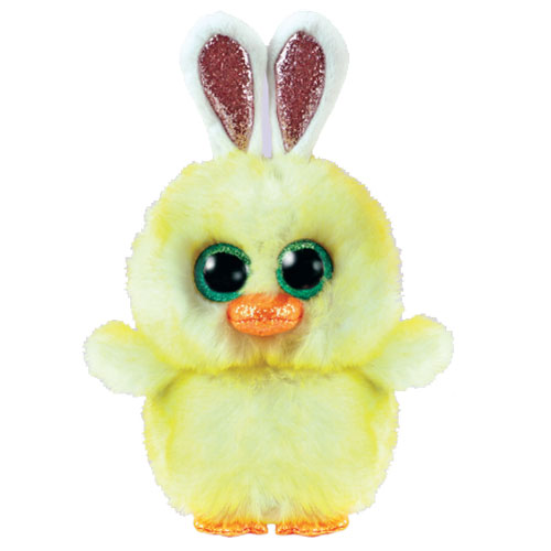 TY Beanie Boos - COOP the Easter Chick w/ Rabbit Ears (Glitter Eyes)(Regular - 6 inch): BBToyStore.com - Toys, Plush, Cards, Action Figures & retail store shop sale