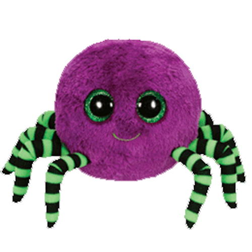 TY Beanie Boos - CRAWLY the Purple Spider (Glitter Eyes) (Regular Size - 6 inch)
