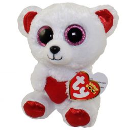 TY Beanie Boos - CUDDLY BEAR (Glitter Eyes) (Regular Size - 6 inch)