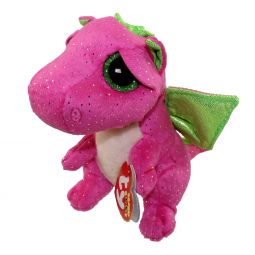 TY Beanie Boos - DARLA the Pink Dragon (Glitter Eyes) (Regular Size - 6 inch)