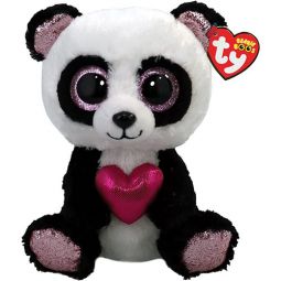 TY Beanie Boos - ESME the Valentine's Panda Bear (Glitter Eyes)(Regular Size - 6 inch)