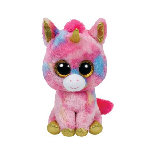 Ty 9" Medium Fantasia the Unicorn Beanie Boos Plush Stuffed Animal w/ Heart Tags 