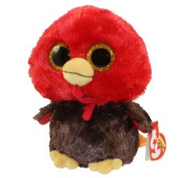 TY Beanie Boos - FEATHERS the Turkey (Glitter Eyes)(Regular Size - 6 inch)