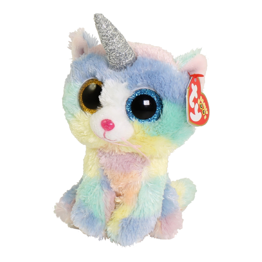 TY Beanie Boos - HEATHER the UniCat (Regular Size - 6 inch)