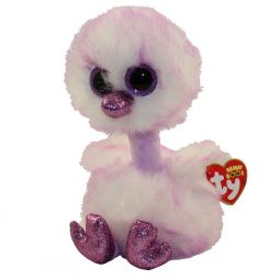 TY Beanie Boos - KENYA the Purple Ostrich (Glitter Eyes)(Regular Size - 6 inch)