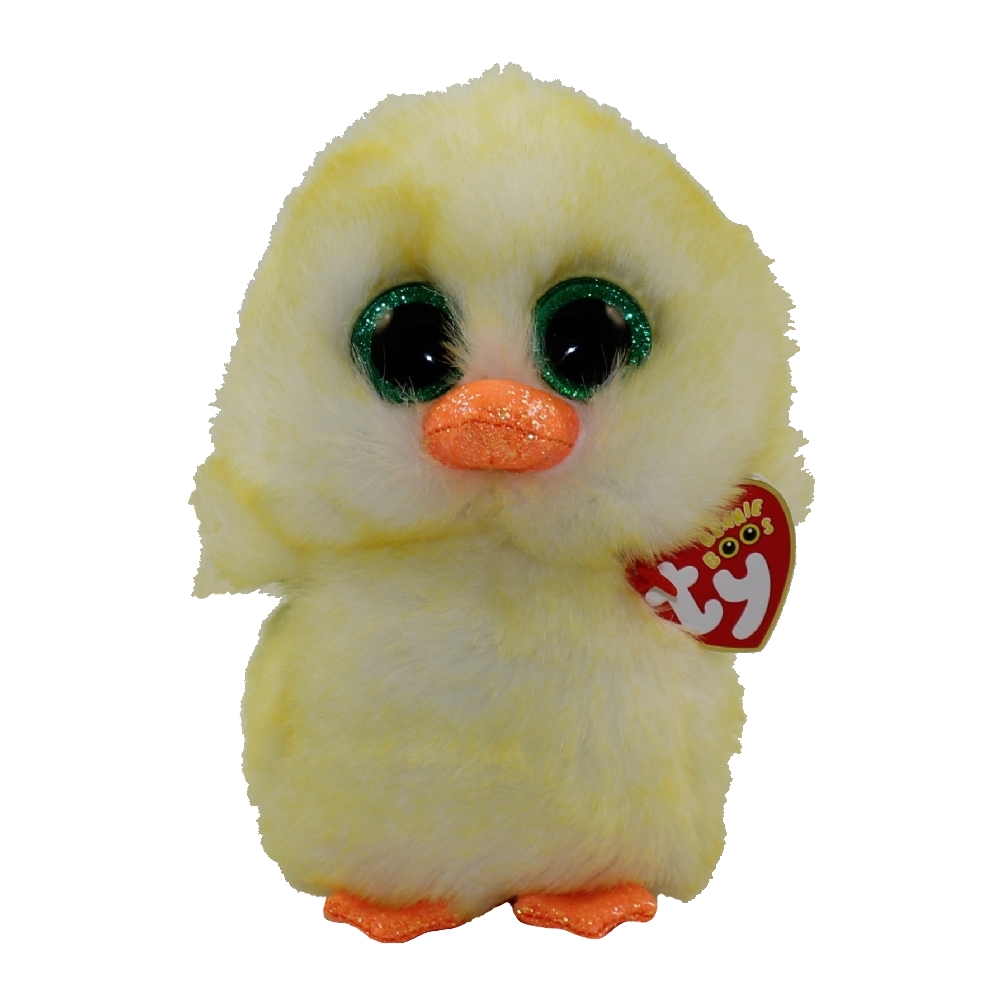 TY Beanie Boos - LEMON DROP the Yellow Chick (Glitter Eyes)(Regular Size - 6 inch)