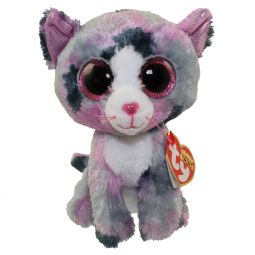 TY Beanie Boos - LINDI the Grey & Purple Cat (Glitter Eyes) (Regular Size - 6 inch) TY Beanie Boos - LINDI the Grey & Purple Cat (Glitter Eyes) (Regular Size - 6 inch)
