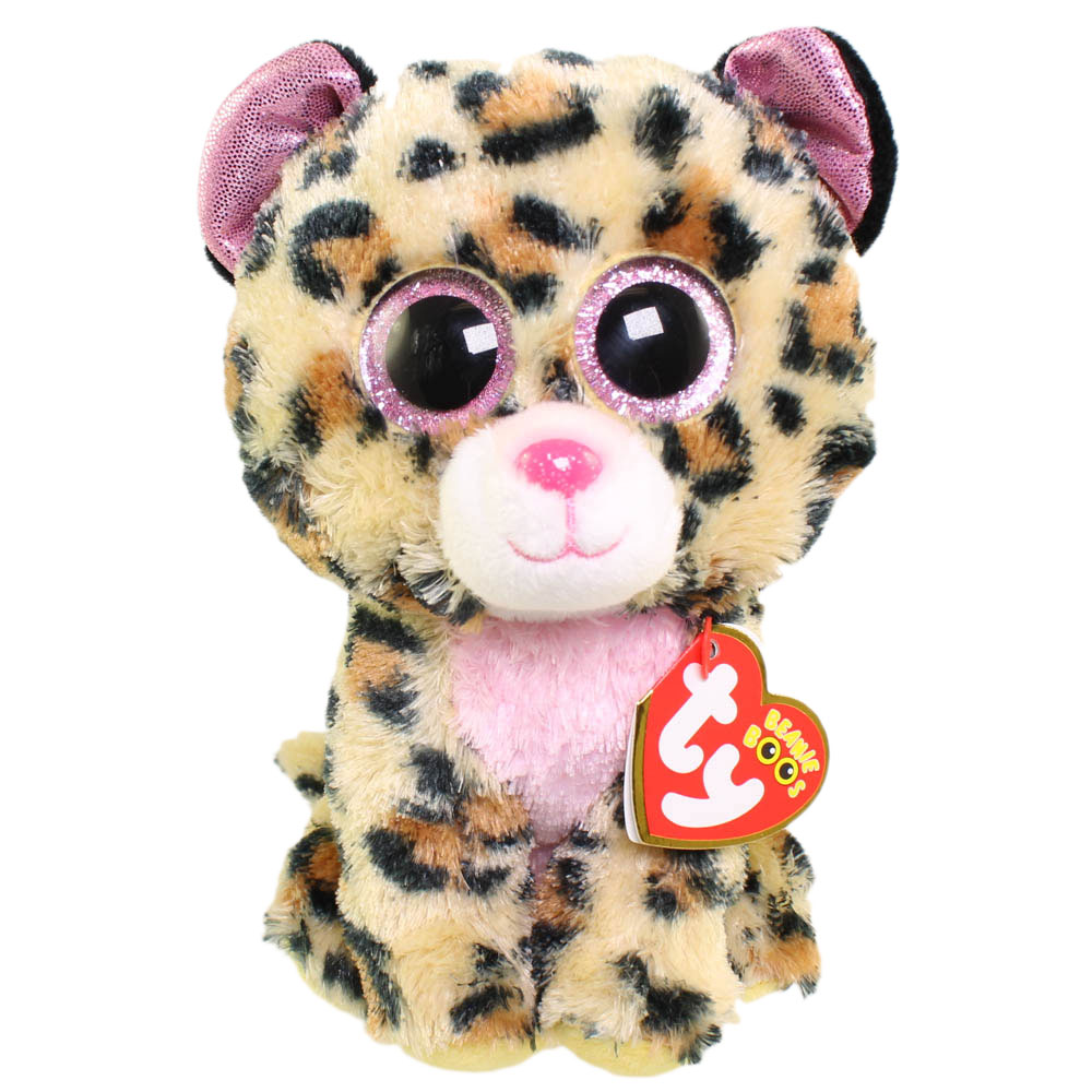 TY Beanie Boos - LIVVIE the Leopard (Glitter Eyes)(Regular Size - 6 inch)