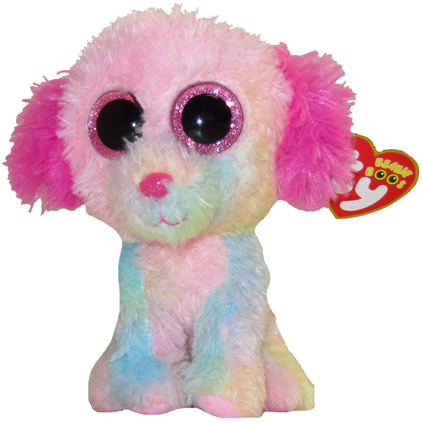 TY Beanie Boos - LOVESY the Pastel Rainbow Dog (Glitter Eyes) (Regular Size - 6 inch) *Limited Excl.