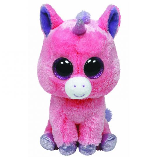 TY Beanie Boos MAGIC the Pink Unicorn Glitter Eyes Regular Size 6 inch BBToyStore Toys Plush Trading Cards Action Figures Games online retail store shop sale