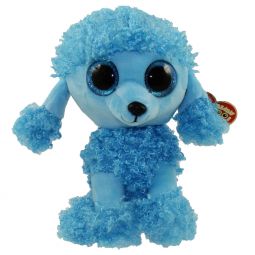 TY Beanie Boos - MANDY the Blue Poodle (Glitter Eyes) (Regular Size - 6.5 inch)