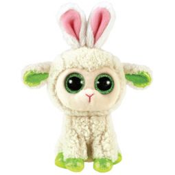 TY Beanie Boos - MARY the Easter Lamb w/ Rabbit Ears (Glitter Eyes)(Regular Size - 6 inch)