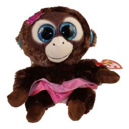 TY Beanie Boos - NADYA the Monkey (Glitter Eyes) (Regular Size - 6 inch) (UK Exclusive)
