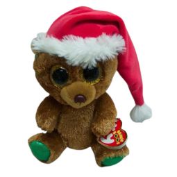 TY Beanie Boos - NICHOLAS the Christmas Bear (Glitter Eyes)(Regular Size - 6 inch) *Exclusive*