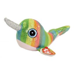 TY Beanie Boos - NORI the Narwhal (Glitter Eyes) (Regular Size - 6 inch)